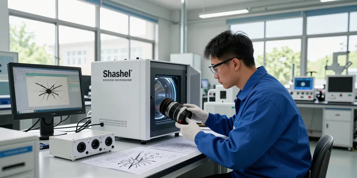 Ingénieur travaillant sur le dispositif Shashel® pour le traitement des insectes en milieu industriel.