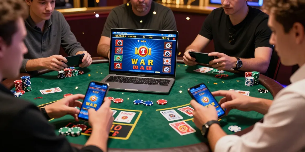 Jeux en ligne avec retrait instantané dans un casino virtuel, joueurs joyeux célébrant leurs gains.